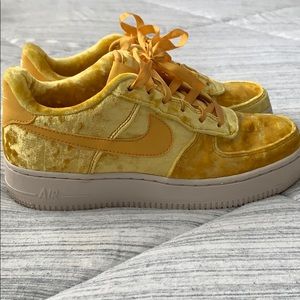 Yellow Velvet Air Force 1’s